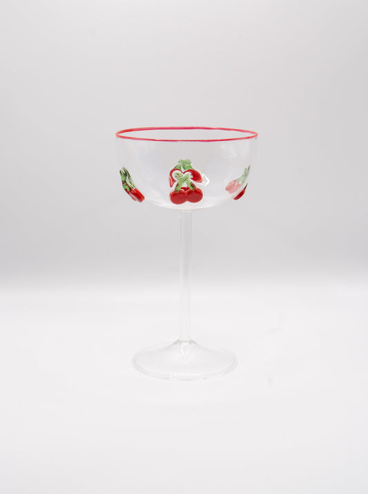 Cherry Cocktail Glass Set of two