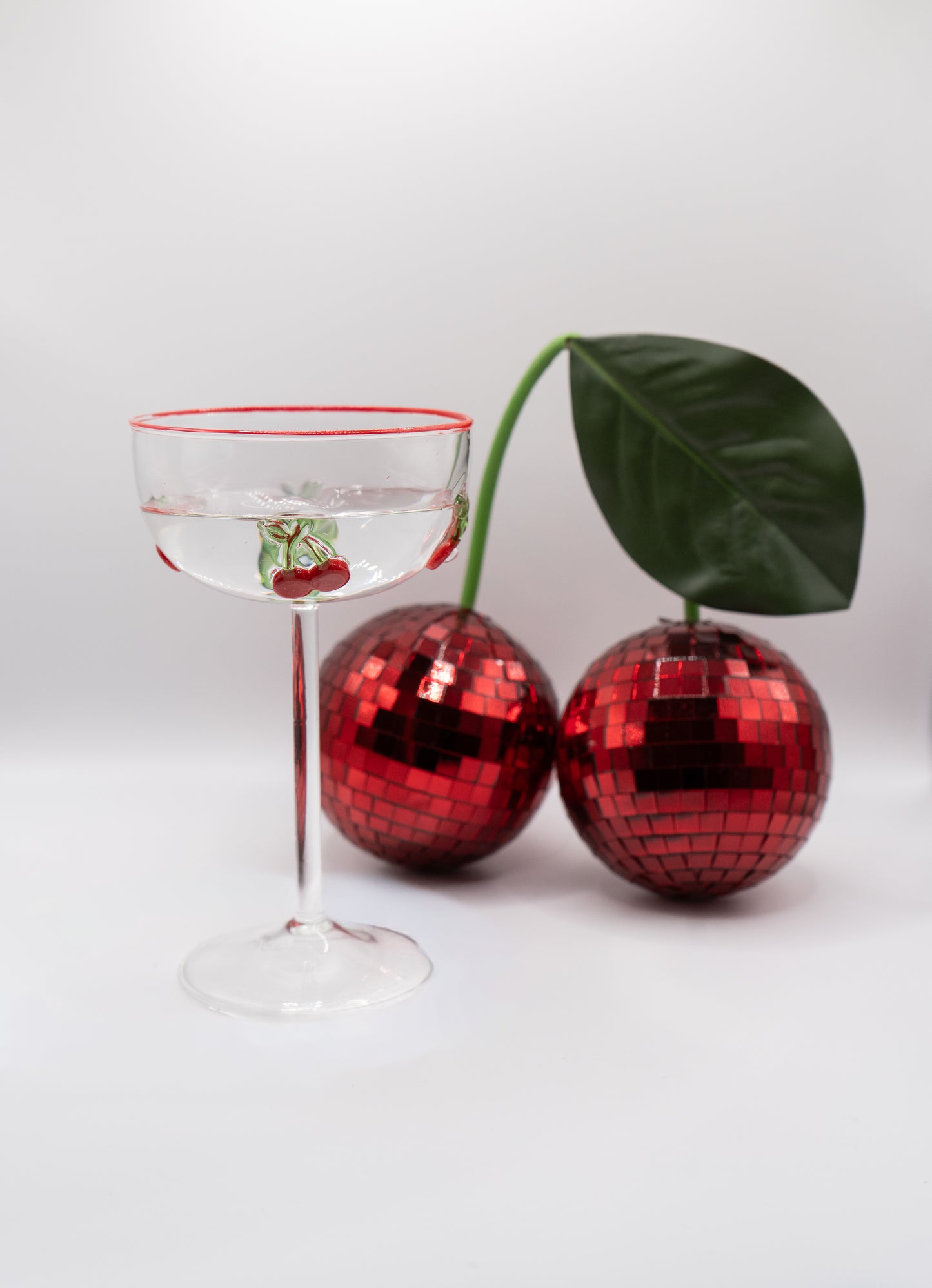 Cherry Cocktail Glass Set of two