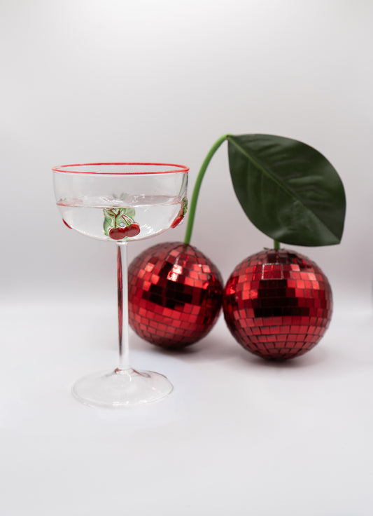 Cherry Cocktail Glass Set of two