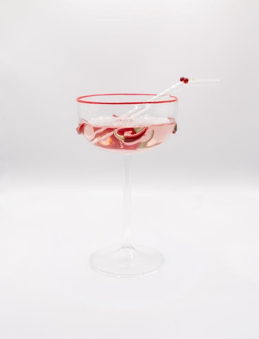Chili Cocktail Glass set of two