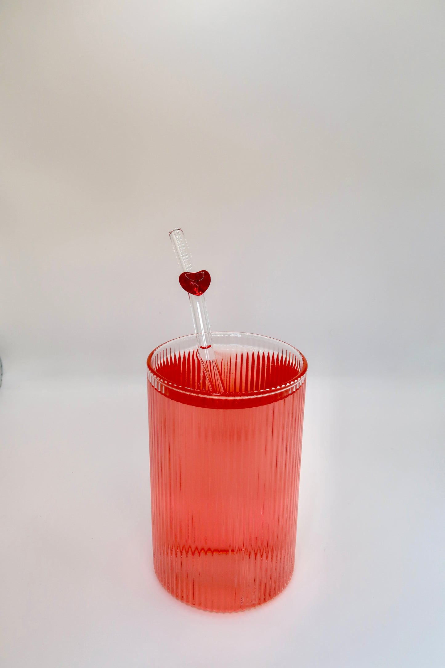 Heart straw set of four