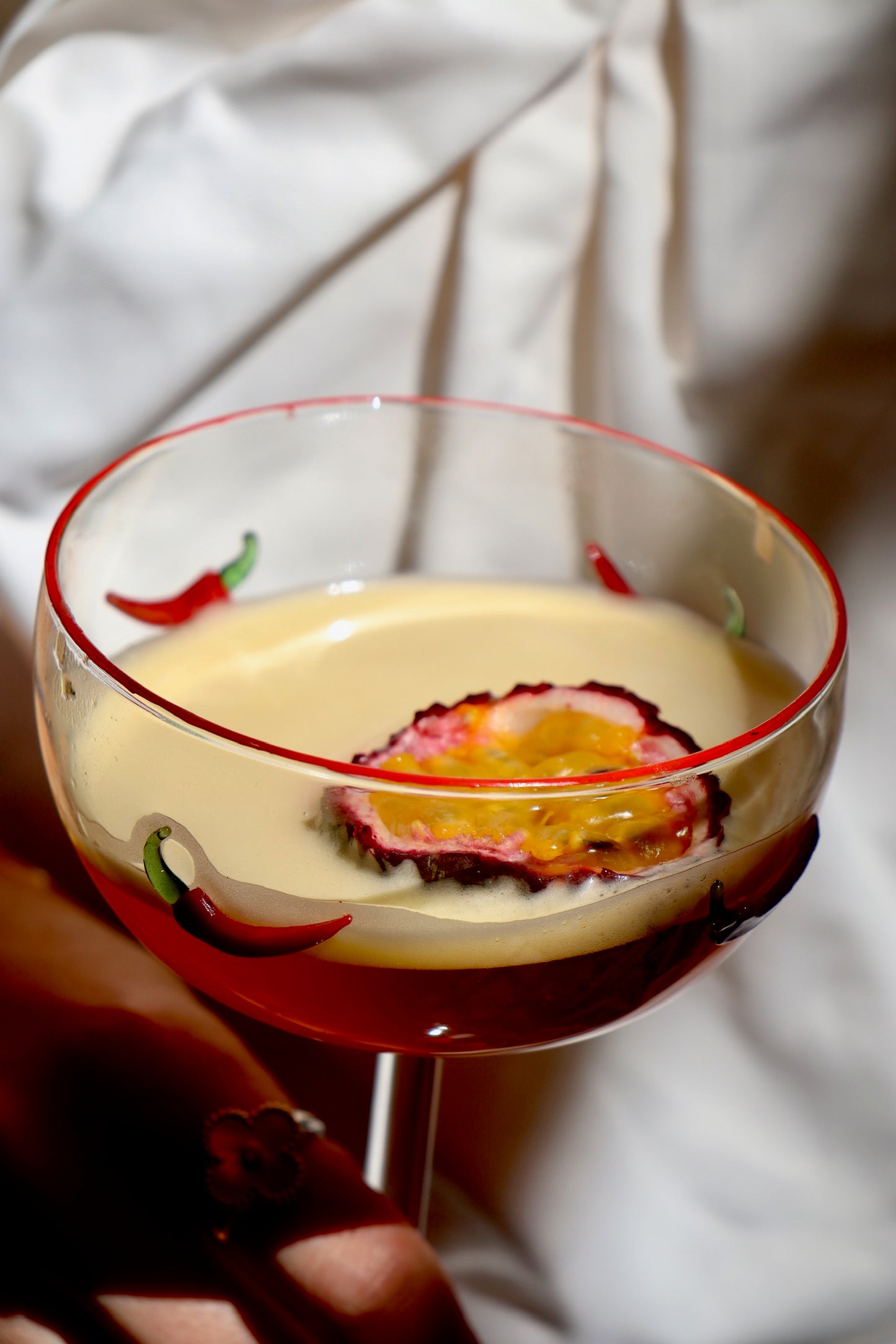 Chili Cocktail Glass set of two