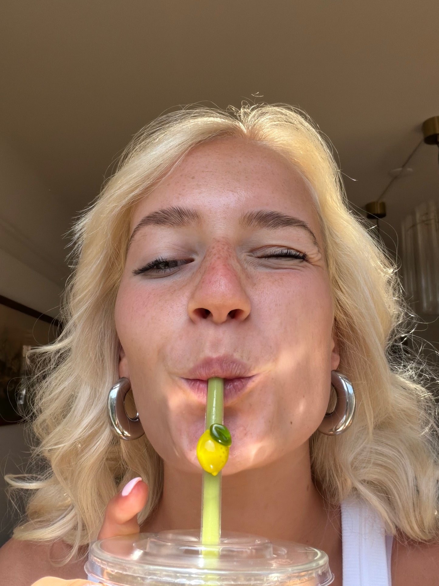 Glass Straw Pineapple & Lemon