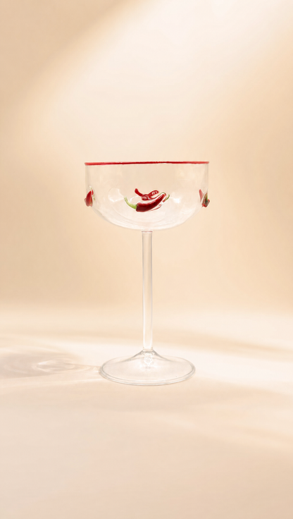 Chili Cocktail Glass set of two