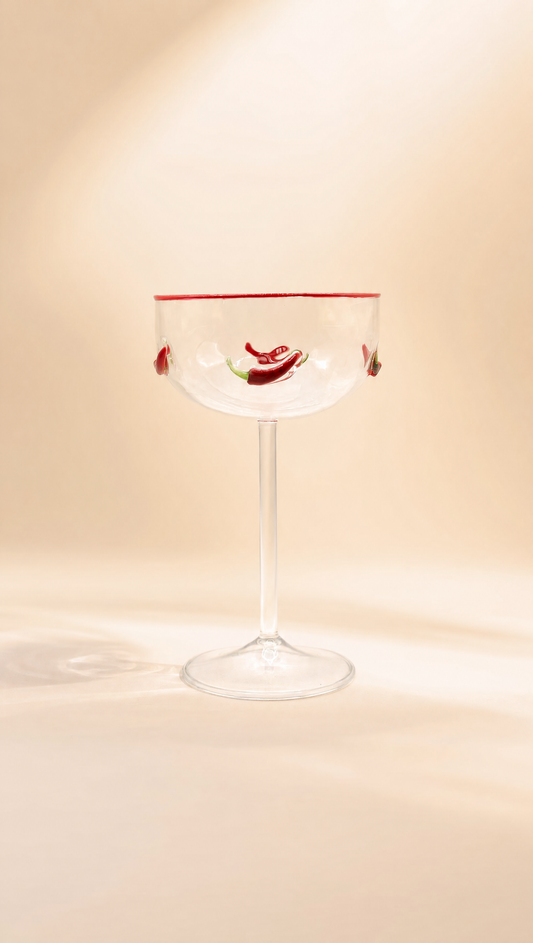 Chili Cocktail Glass set of two