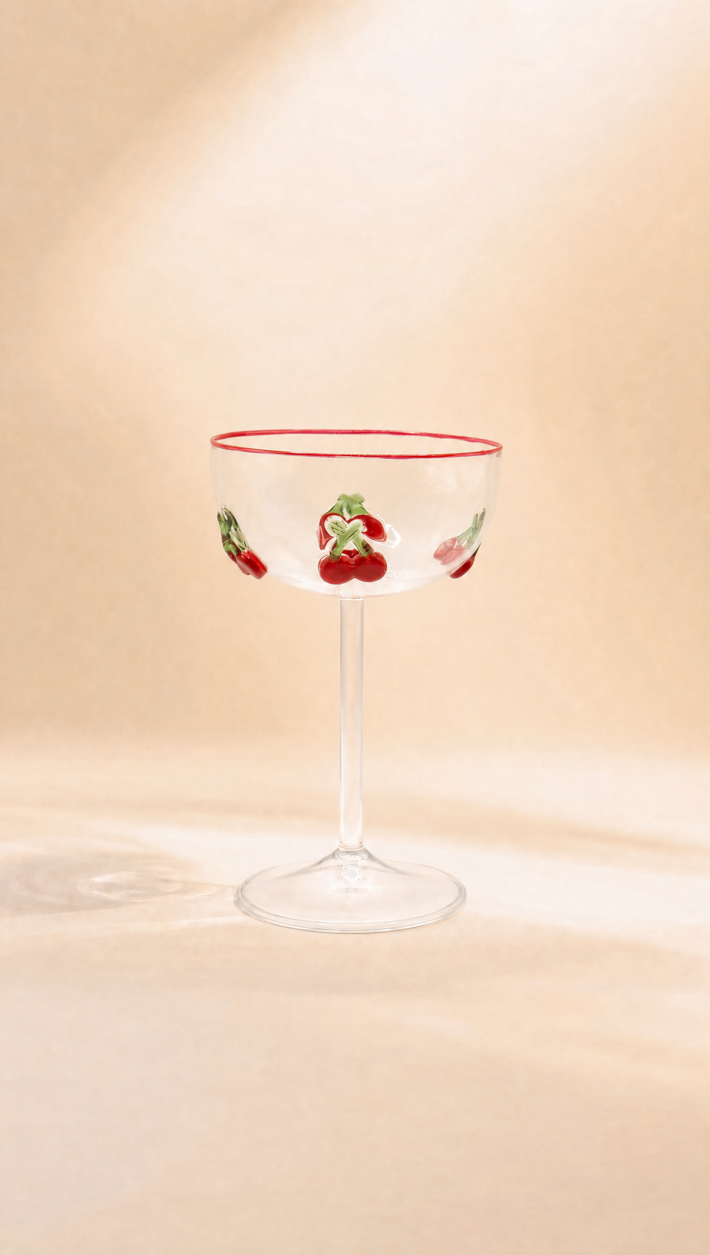 Cherry Cocktail Glass Set of two