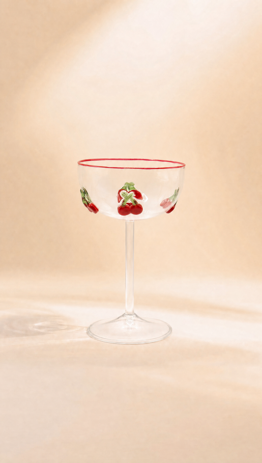 Cherry Cocktail Glass Set of two