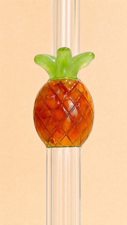 Pineapple & Lemon straw set of four