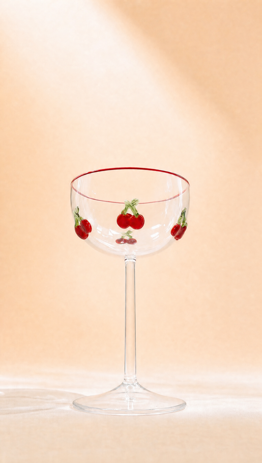Cherry Cocktail Glass Set of two