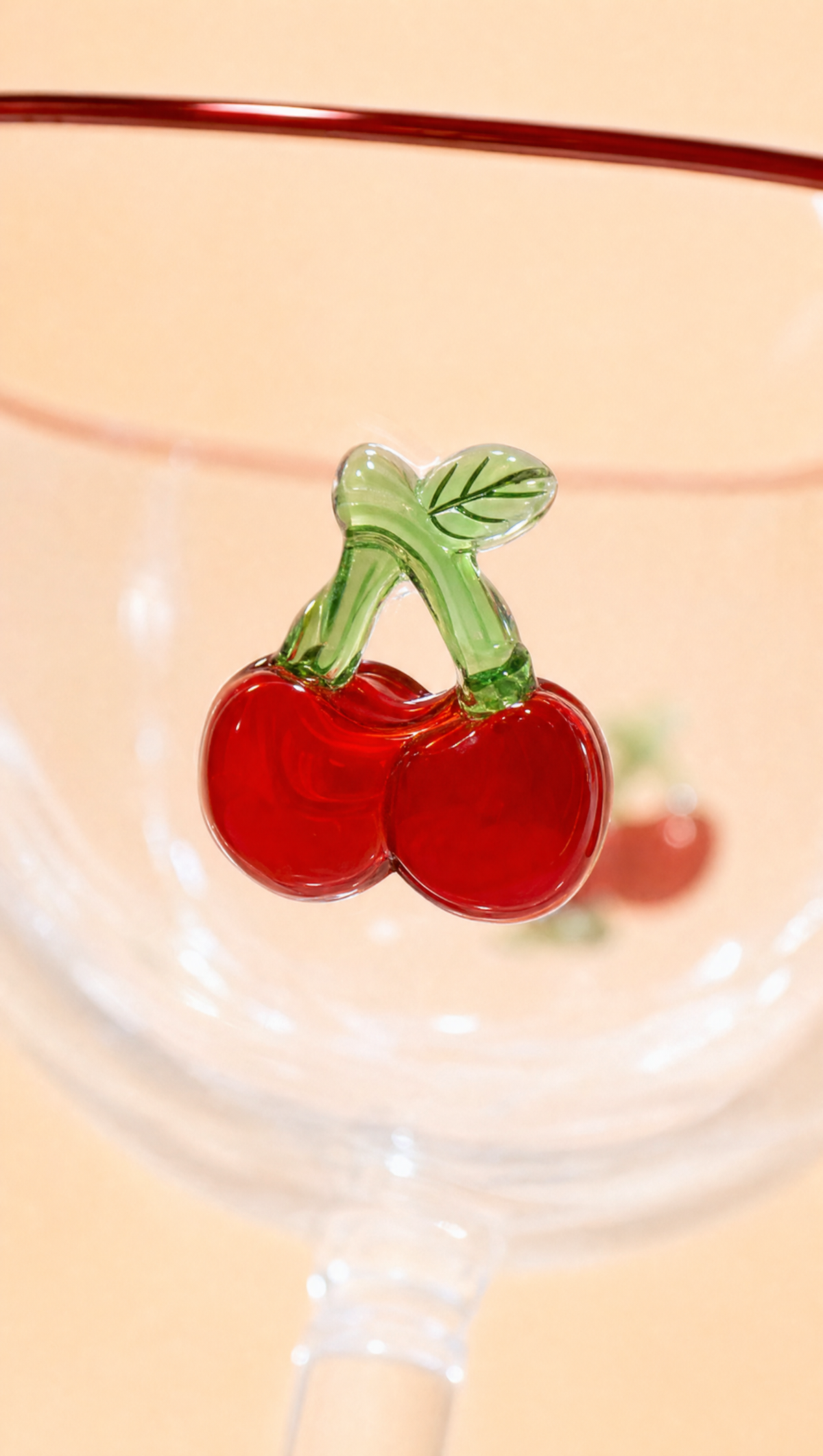 Cherry Cocktail Glass Set of two